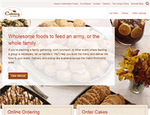 Tablet Screenshot of cateringbyukrops.com